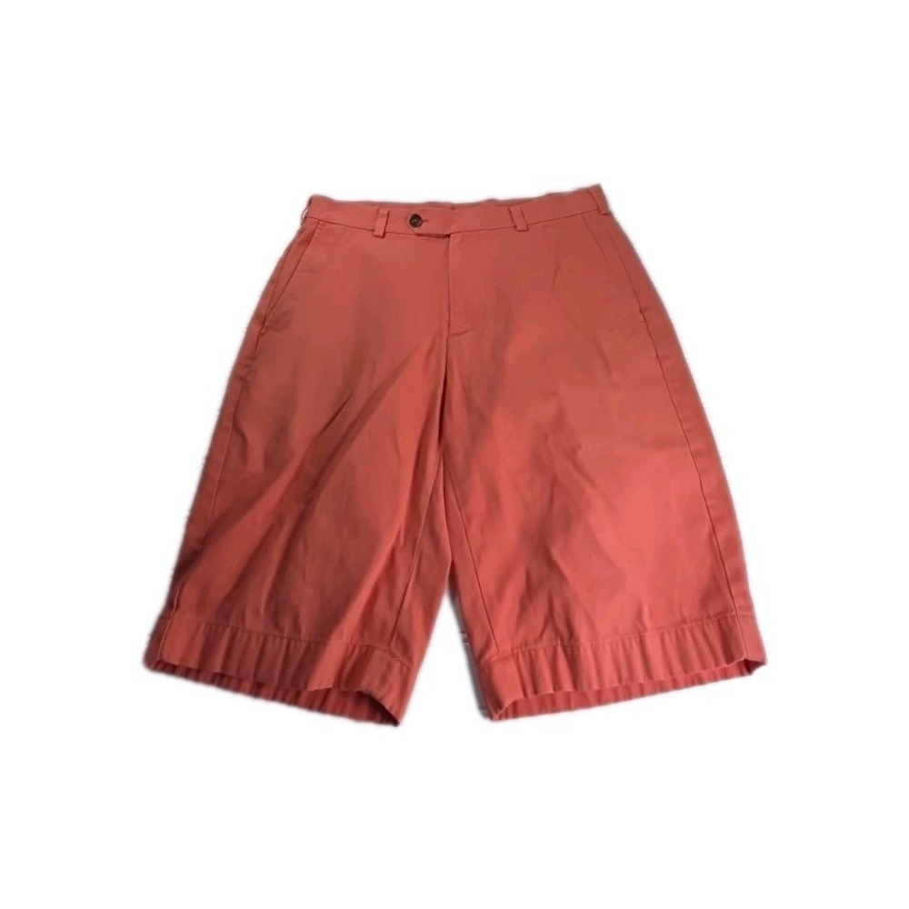 Brooks Brothers 346 Men CORAL/PEACH Chino Shorts Size 34 Cotton - Picture 3 of 7